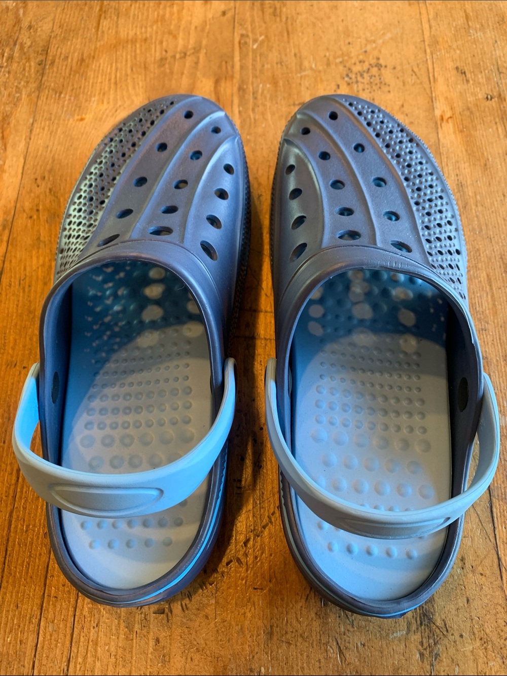 Navy Blue Slip-On Clog Sandals - Picture 6 of 16